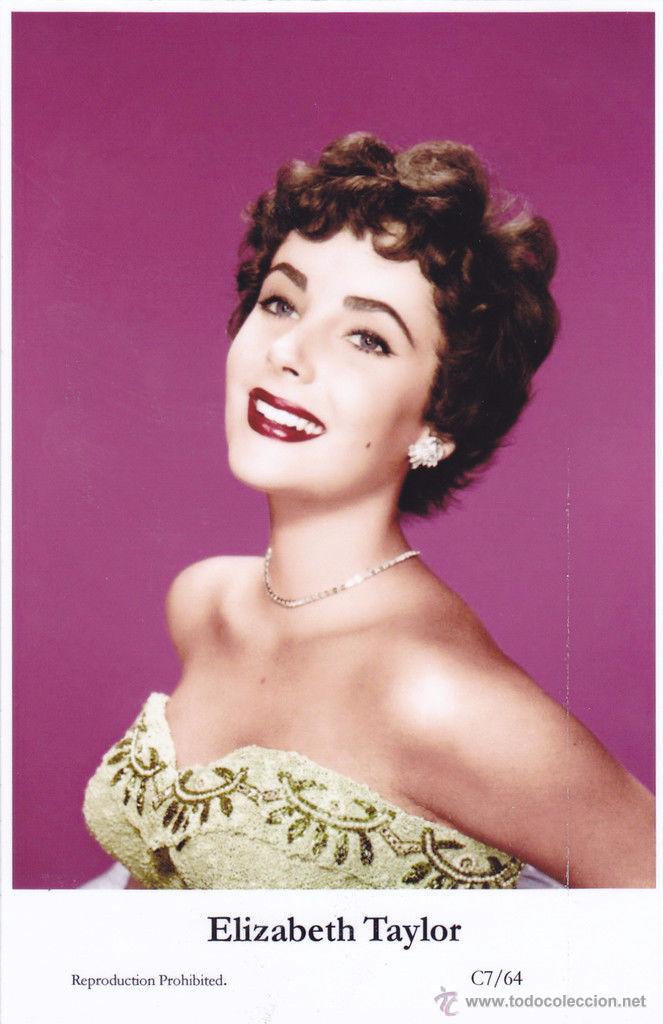 Cine: ELIZABETH TAYLOR - Film star Pin Up - Publisher Swiftsure Postcards 2000