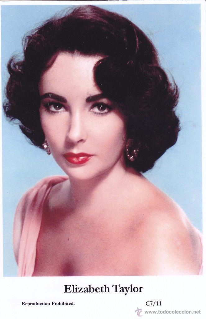 Cine: ELIZABETH TAYLOR - Film star Pin Up - Publisher Swiftsure Postcards 2000