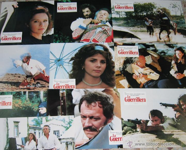 Cine: LA GUERRILLERA (10 LOBBY CARDS) AGOSTINA BELLI + JEAN PIERRE CASSEL + MAURICE RONET + VICTORIA ABRIL