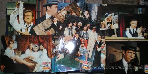 Cine: EL DIABLO POR LA COLA. YVES MONTAND & MARIA SCHELL. SET COMPLETO 12 FOTOCROMOS