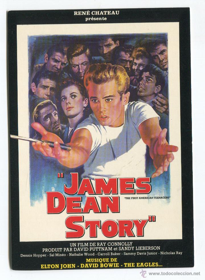 Cine: JAMES DEAN STORY POSTAL ORIGINAL FRANCIA