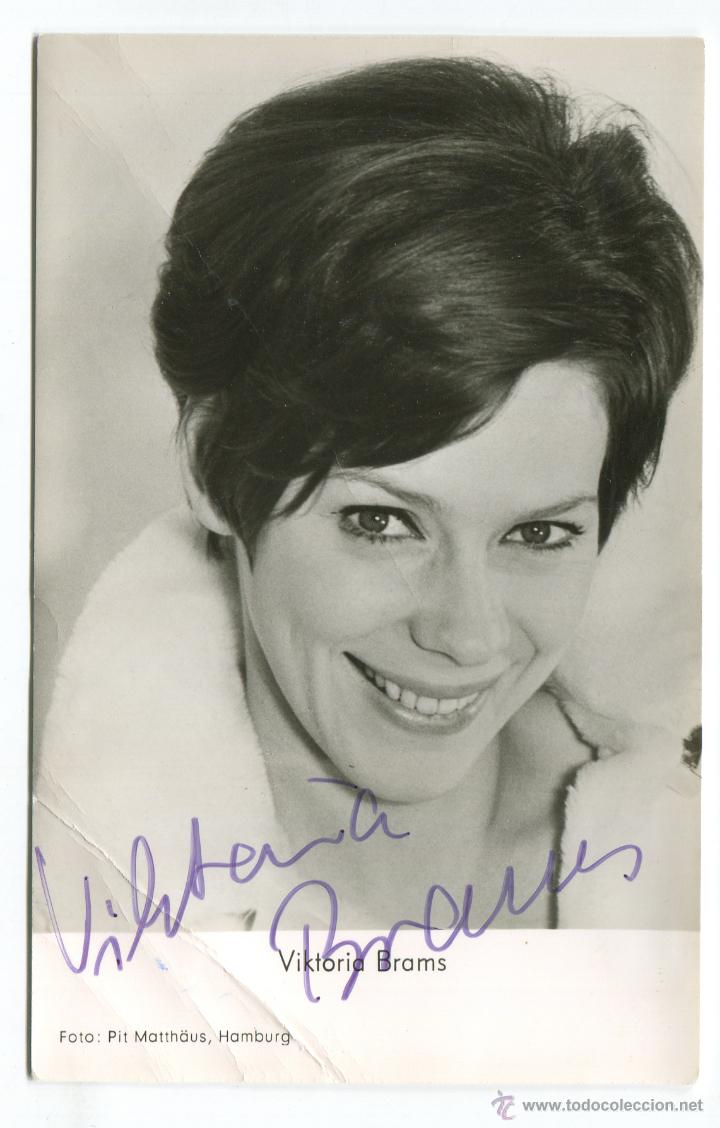 Cin&eacute;ma: VIKTORIA BRAMS POSTAL ORIGINAL  Y AUTOGRAFO