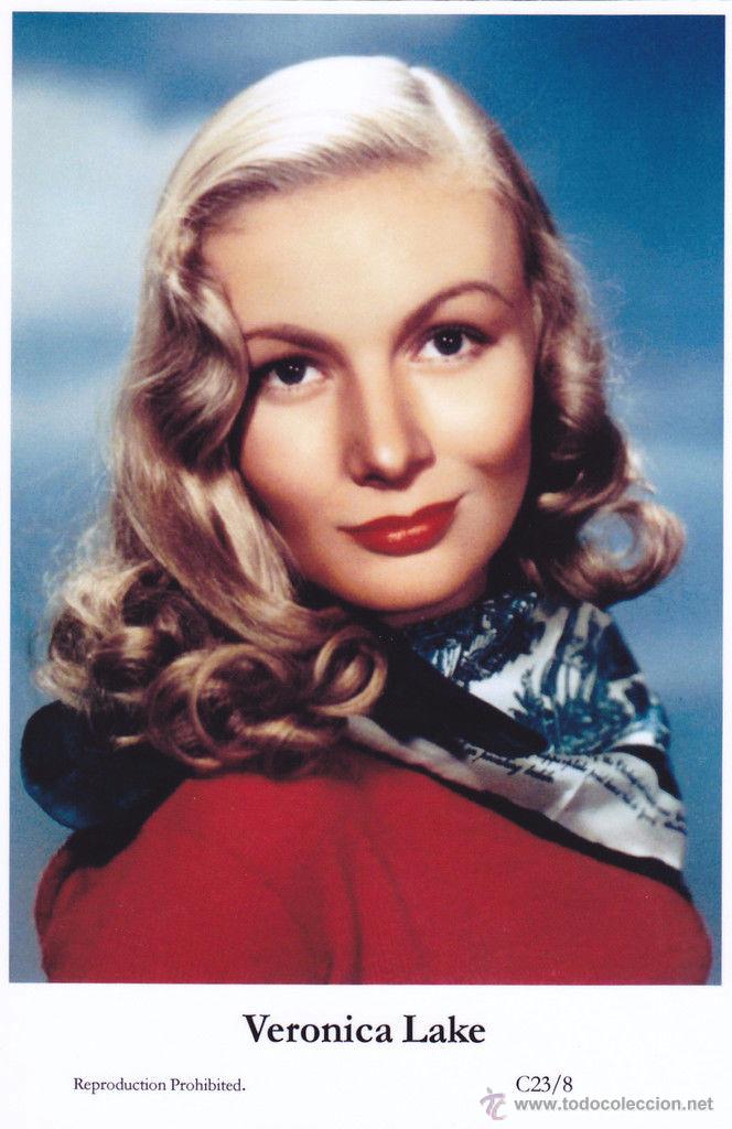 Cine: VERONICA LAKE - Film star Pin Up - Publisher Swiftsure Postcards 2000