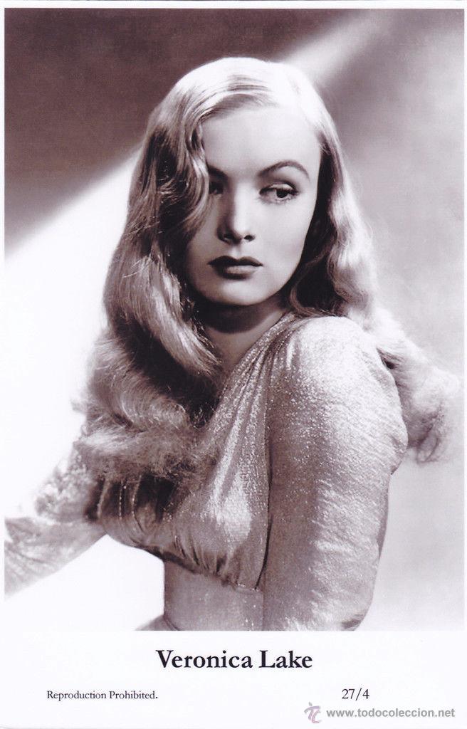 Cine: VERONICA LAKE - Film star Pin Up - Publisher Swiftsure Postcards 2000