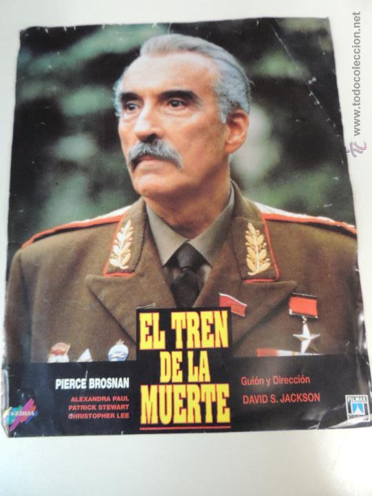 Cine: el tren de la muerte - fotocromo original - pierce brosnan christopher lee