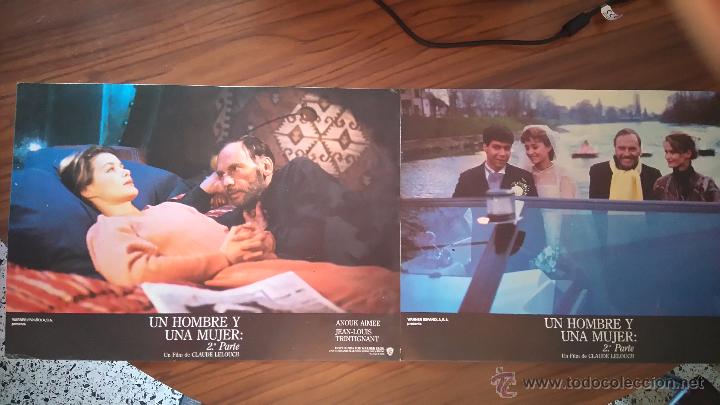 Cinema: UN HOMBRE Y UNA MUJER. 2 FOTOCROMOS. ORIGINALES
