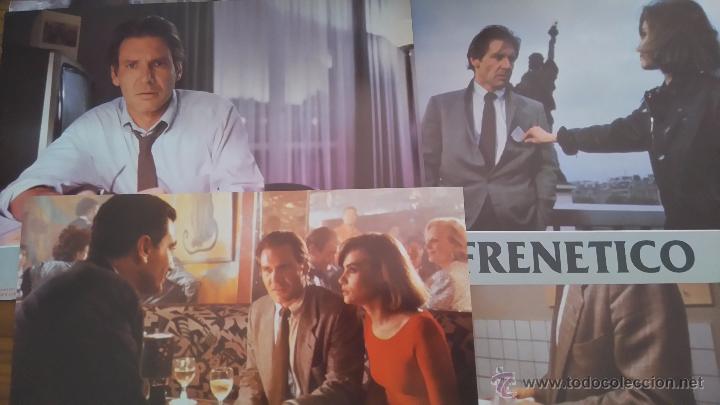 Cinema: 16 FOTOCROMOS O FOTOGRAMAS. S&Iacute;, 16 DE LA PEL&Iacute;CULA FREN&Eacute;TICO. PERFECTO ESTADO. HARRISON FORD