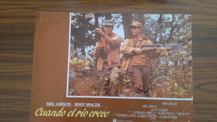 Cinema: FOTOCROMO O FOTOGRAMA DE CUANDO EL RIO CRECE. MEL GIBSON. SISSY SPACEK. BUEN ESTADO