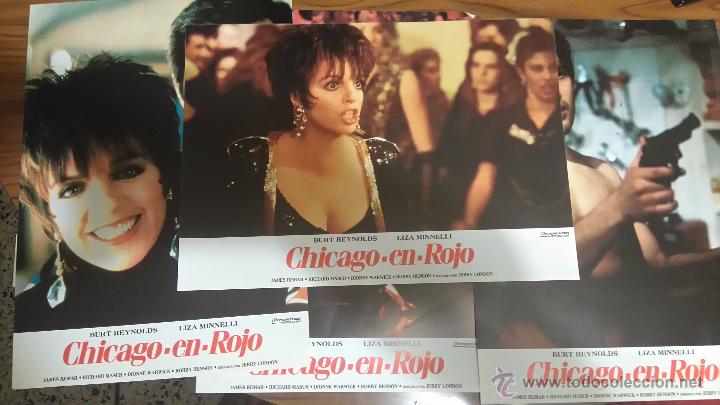 Cinema: CHICAGO EN ROJO.  6 FOTOCROMOS O FOTOGRAMAS. BURT REYNOLDS. LIZA MINNELLI. BUEN ESTADO
