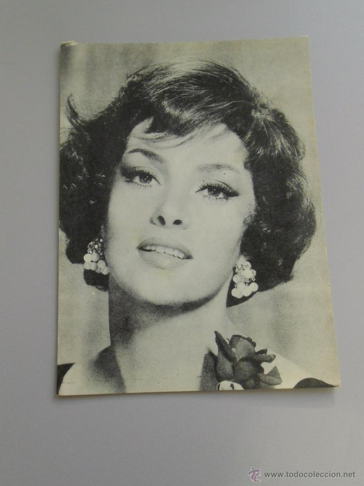 Cin&eacute;ma: GINA LOLLOBRIGIDA. FOTO FICHA OBSEQUIO DE ROMANTICA. TDKP5