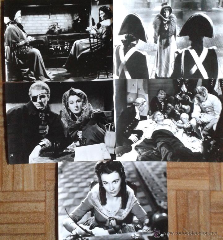 Cine: LADY HAMILTON. 5 FOTOS 18X24. VIVIEN LEIGH, LAURENCE OLIVIER