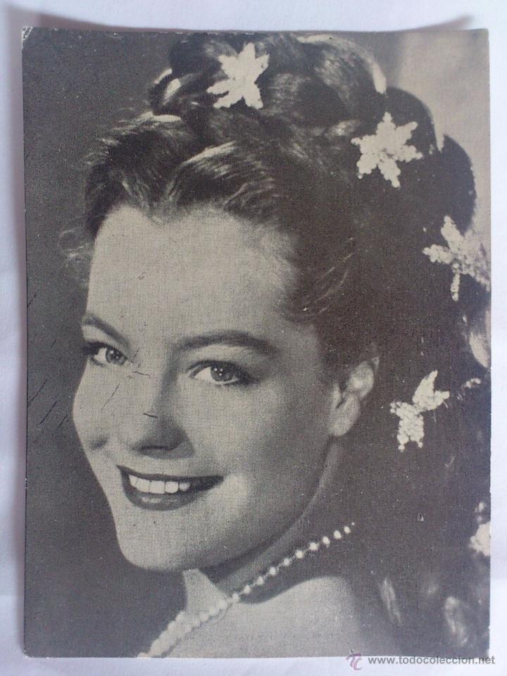 Cine: TARJETAS FLORITA N&ordm; 48, ROMY SCHNEIDER, OBSEQUIO DE LA REVISTA FLORITA