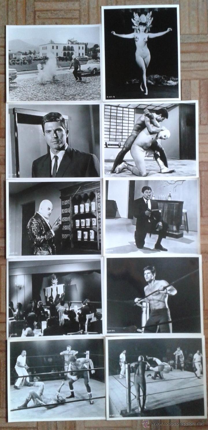 Cine: OPERACI&Oacute;N 67. 50 FOTOS MEXICANAS 20&rsquo;5X25&rsquo;5. SANTO EL ENMASCARADO, JORGE RIVERO, ELIZABETH CAMPBELL