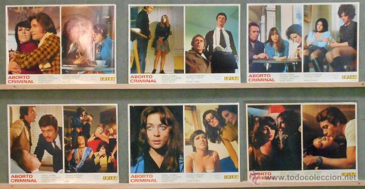 Cine: WG40 ABORTO CRIMINAL SIMON ANDREU IGNACIO F. IQUINO EMMA COHEN SET 6 FOTOCROMOS ORIGINAL ESTRENO