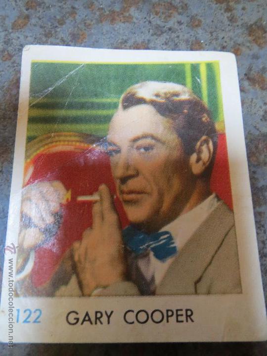 Cine: CROMO IDOLOS DEL CINE GALLETAS LA PALMA N&ordm;.122 GARY COOPER.