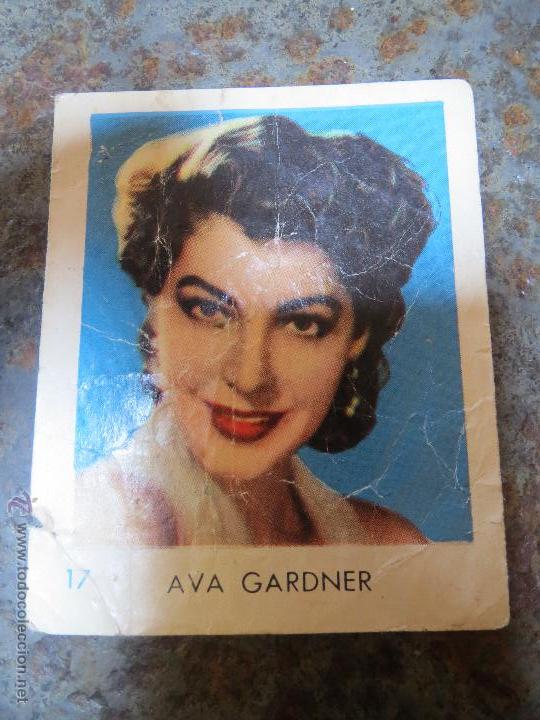 Cine: CROMO IDOLOS DEL CINE GALLETAS LA PALMA N&ordm;.17 AVA GARDNER.