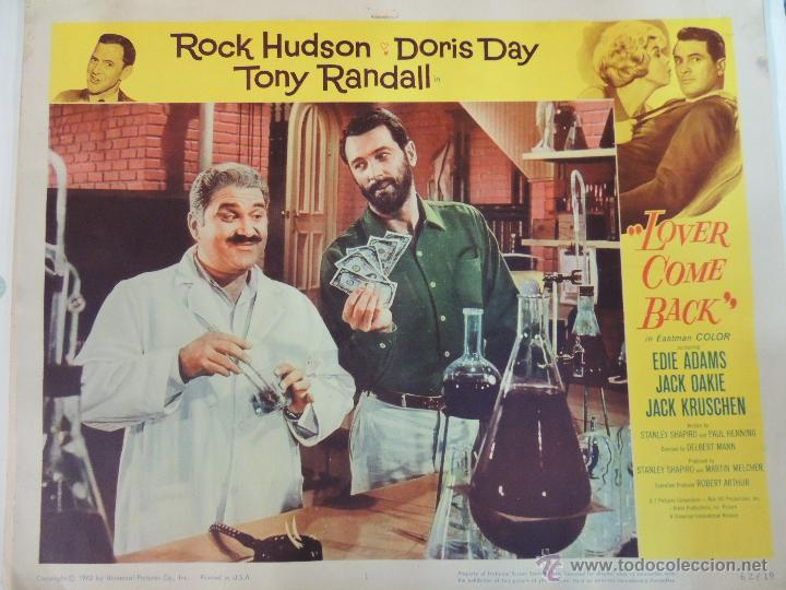 Cine: love come back - fotocromo original usa - pijama para dos - rock hudson doris day jack kruschen