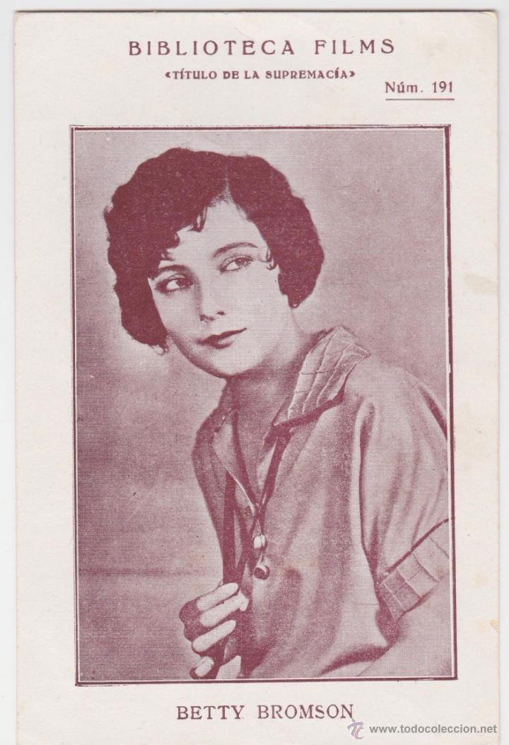 Cin&eacute;ma: BETTY BROMSON. BIBLIOTECA FILMS. T&Iacute;TULO DE LA SUPREMAC&Iacute;A. N&Uacute;M. 191.