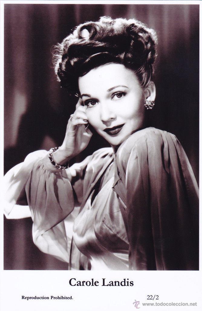 Cine: CAROLE LANDIS - Film star Pin Up - Publisher Swiftsure Postcards 2000
