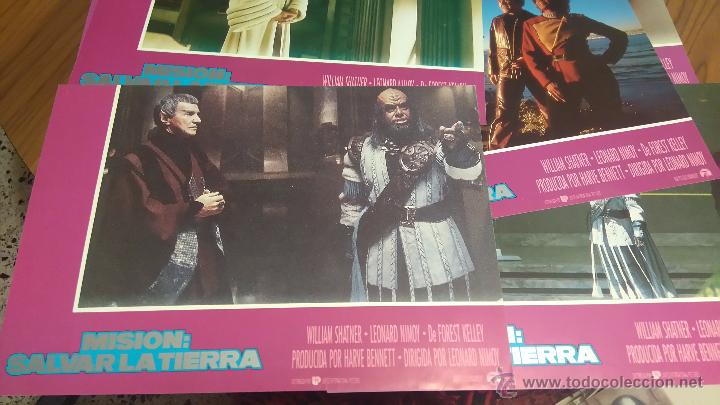 Cine: STAR TREK. MISI&Oacute;N: SALVAR LA TIERRA. 8 FOTOCROMOS O FOTOGRAMAS. MOVIE. ORIGINALES.