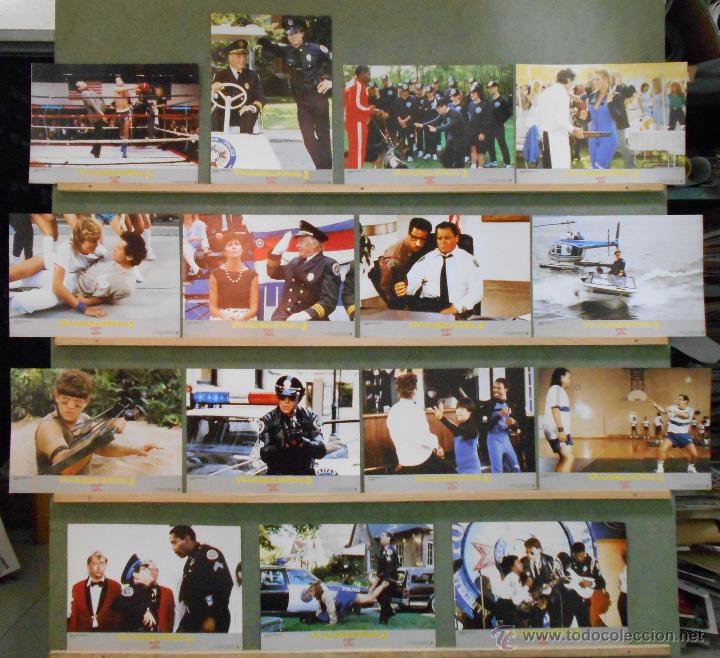 Cinema: WI99 LOCA ACADEMIA DE POLICIA 3 STEVE GUTTENBERG SET 15 FOTOCROMOS ORIGINAL ESTRENO