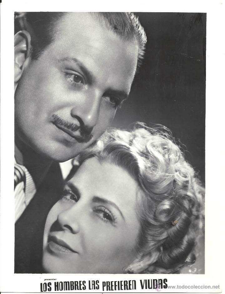 Cinema: F19813 CATALINA BARCENA SANTIAGO GOMEZ COU LOS HOMBRES LAS PREFIEREN VIUDAS FOTO ORIG B/N ESPA&Ntilde;OLA
