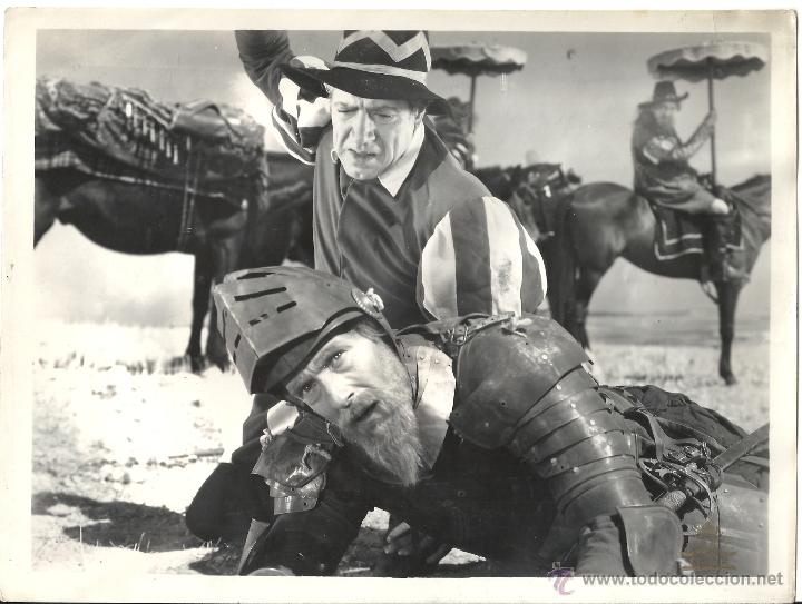 Cin&eacute;ma: F19953 RAFAEL RIVELLES DON QUIJOTE DE LA MANCHA CERVANTES CIFESA FOTO ORIGINAL B/N ESPA&Ntilde;OLA