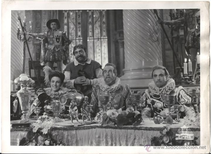 Cine: F19954 RAFAEL RIVELLES JUAN CALVO DON QUIJOTE DE LA MANCHA  CIFESA FOTO ORIGINAL B/N ESPA&Ntilde;OLA