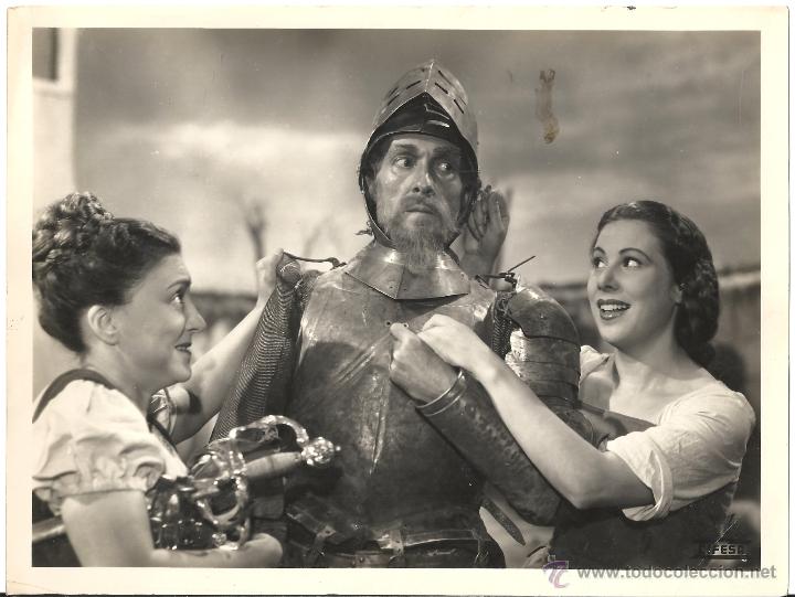 Cine: F20296 RAFAEL RIVELLES DON QUIJOTE DE LA MANCHA CIFESA FOTO ORIGINAL B/N ESPA&Ntilde;OLA