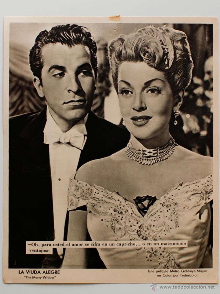 Cine: LA VIUDA ALEGRE- MERRY WIDOW, UNA PEL&Iacute;CULA DE METRO GOLDWYN MAYER- 19X23,5 cm