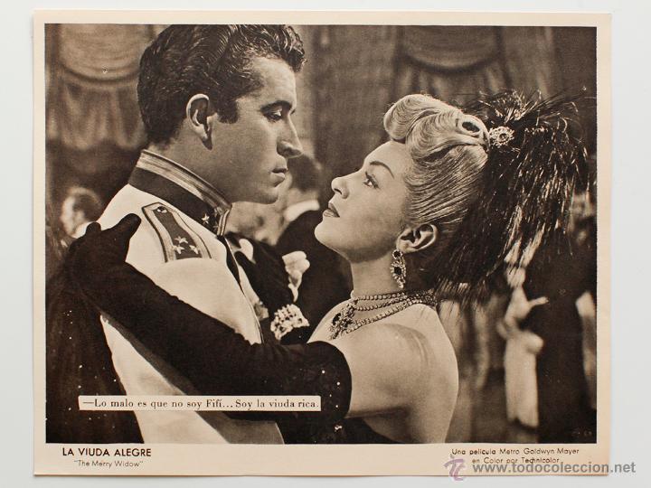 Cinema: LA VIUDA ALEGRE- MERRY WIDOW, UNA PEL&Iacute;CULA DE METRO GOLDWYN MAYER- 19X23,5 cm