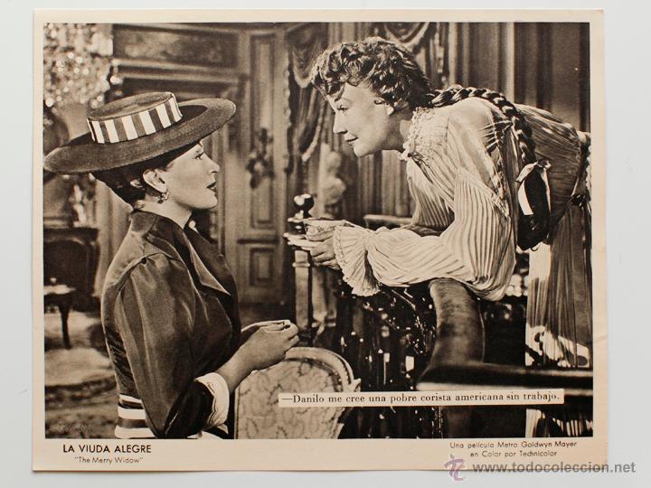 Cine: LA VIUDA ALEGRE- MERRY WIDOW, UNA PEL&Iacute;CULA DE METRO GOLDWYN MAYER- 19X23,5 cm