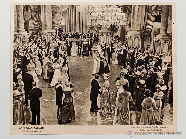 Cine: LA VIUDA ALEGRE- MERRY WIDOW, UNA PEL&Iacute;CULA DE METRO GOLDWYN MAYER- 19X23,5 cm