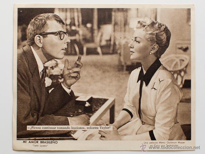 Cine: MI AMOR BRASILE&Ntilde;O- LATIN LOVERS, UNA PEL&Iacute;CULA DE METRO GOLDWYN MAYER- 19X23,5 cm