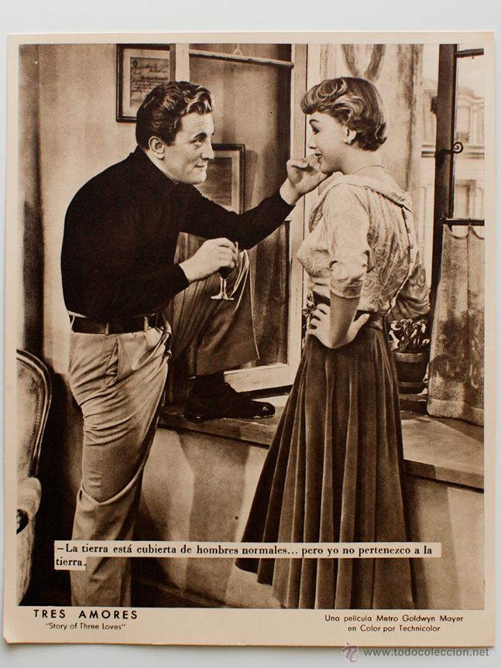 Cinema: Tres Amores- Story of three loves. UNA PEL&Iacute;CULA DE METRO GOLDWYN MAYER- 19X23,5 cm