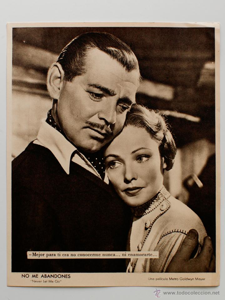 Cine: No me abandones- Never let me go- UNA PEL&Iacute;CULA DE METRO GOLDWYN MAYER- 19X23,5 cm