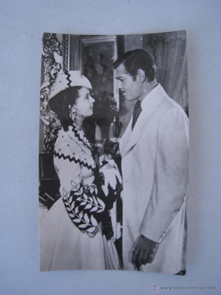 Cine: POSTAL ANTIGUA: CLARK GABLE Y VIVIAN LEIGH N&ordm; 1230.
