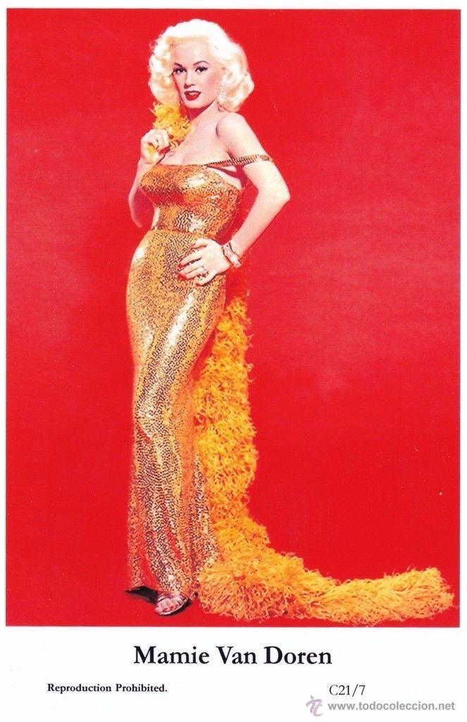 Cine: MAMIE VAN DOREN - Film star Pin Up - Publisher Swiftsure Postcards 2000