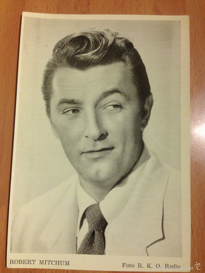 Cine: Antigua postal colecci&oacute;n artistas de la pantalla florita.robert mitchum