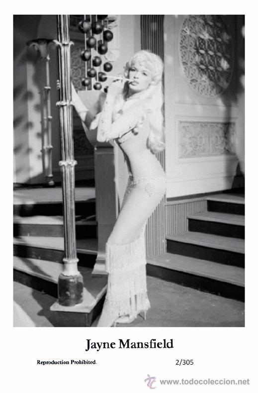 Cine: JAYNE MANSFIELD - Film star Pin Up - Publisher Swiftsure Postcards 2000