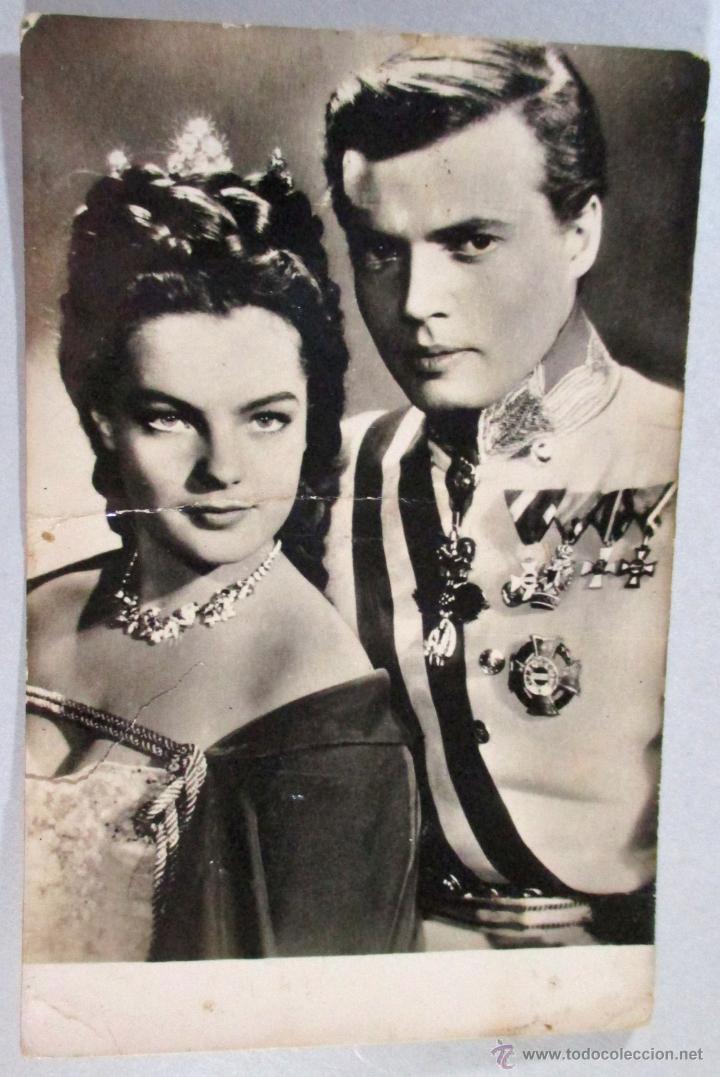 Cine: ROMY SCHNEIDER Y KARLHEINZ BOHM , CINE , POSTAL ACTORES , ANTIGUA , ORIGINAL , PCA 1534