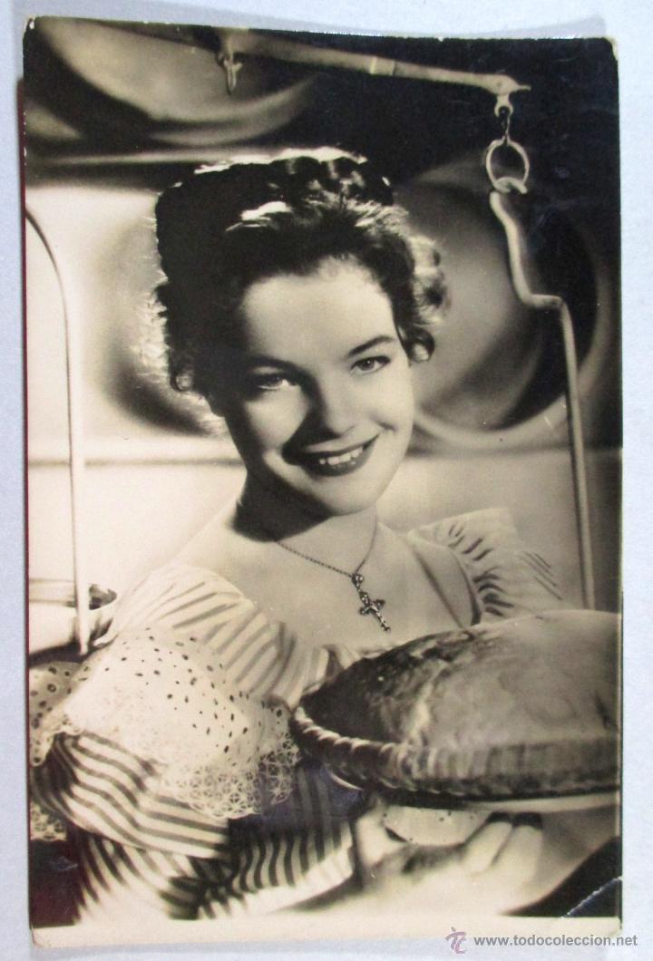 Cine: ROMY SCHNEIDER , CINE , POSTAL ACTRIZ , ANTIGUA , ORIGINAL , PCA 1587