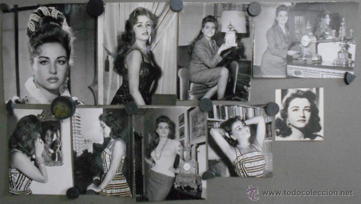 Cine: F21533 MARIA LUZ GALICIA 9 FOTOS B/N ORIGINALES ESPA&Ntilde;OLAS MUY RARAS
