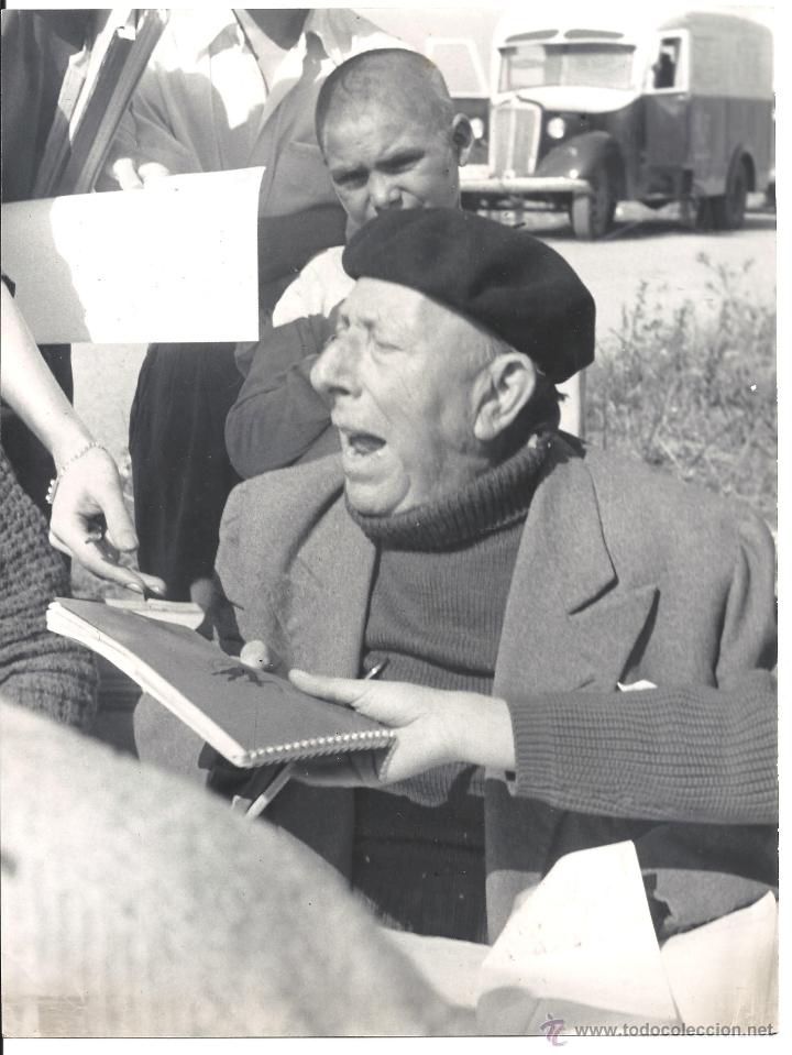 Cinema: F21593 JOSE ISBERT RODAJE FOTO ORIGINAL B/N ESPA&Ntilde;OLA FOTOGRAFO WAGNER