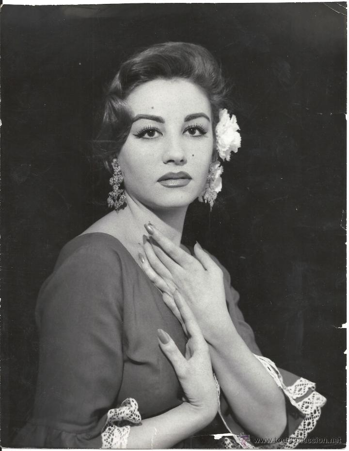 Cine: F21732 MARIA LUZ GALICIA FOTO ORIGINAL B/N ESPA&Ntilde;OLA