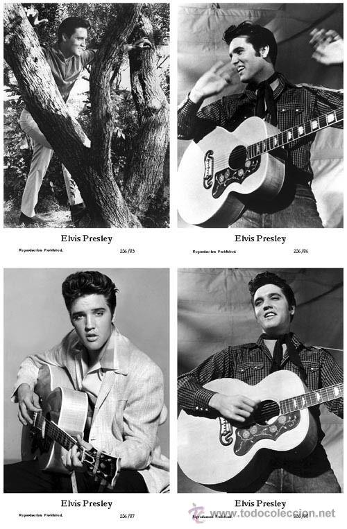 Cine: ELVIS PRESLEY - Film star Pin Up - Publisher Swiftsure Postcards 2000 SET 85-88