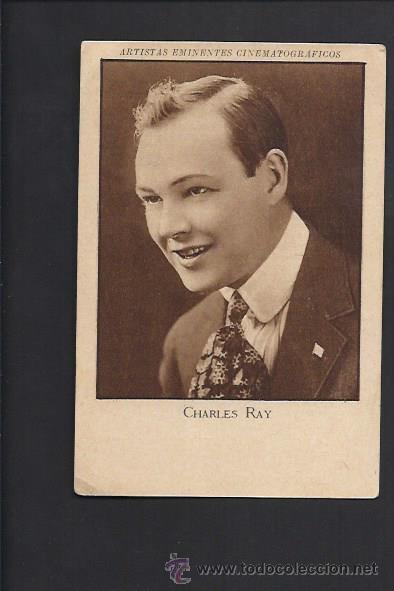 Cine: Antiguo cromo de cine. Charles Ray . Hay cromo con publicidad y otros no, ver foto adjunta..