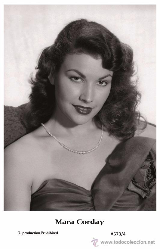 Cine: MARA CORDAY - Film star Pin Up PHOTO postcard - Publisher Swiftsure Postcards 2000