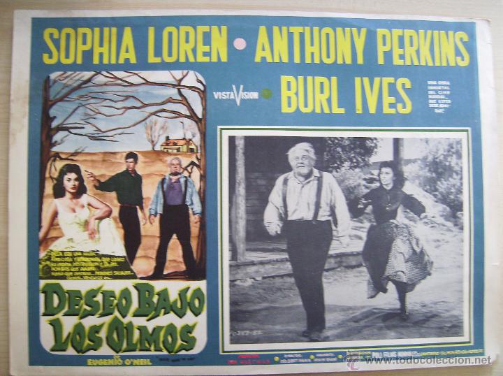 Cine: DESEO BAJO LOS OLMOS, con Sof&iacute;a Loren. FOTOCROMO MEJICANO.