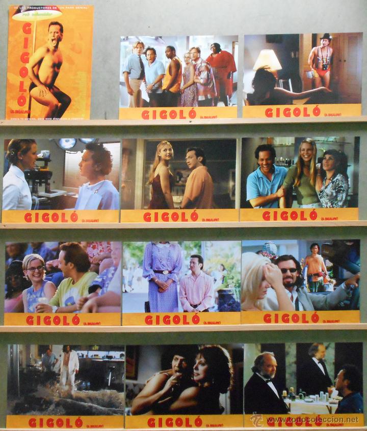 Kino: WR24 GIGOLO DEUCE BIGALOW ROB SCHNEIDER SET COMPLETO 12 FOTOCROMOS ORIGINAL ESTRENO